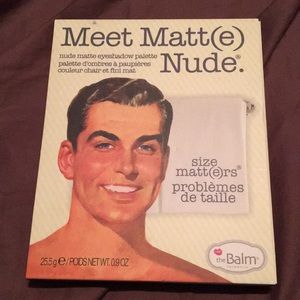 ❌SOLD❌MEET MATT(E) NUDE EYESHADOW PALETTE THE BALM
